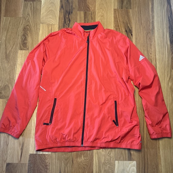 adidas Other - ADIDAS Men'sXXL Climaproof Vented Red Mesh Lined Windbreaker Golf Jacket Ripstop